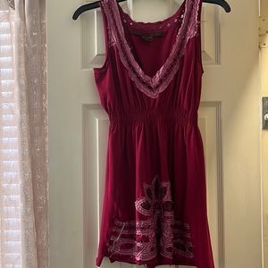 A Common Thread Burgundy Tunic Size M